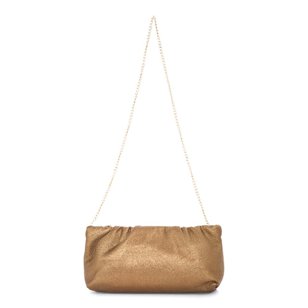 Thea Evening Bag in Bronze Fabric