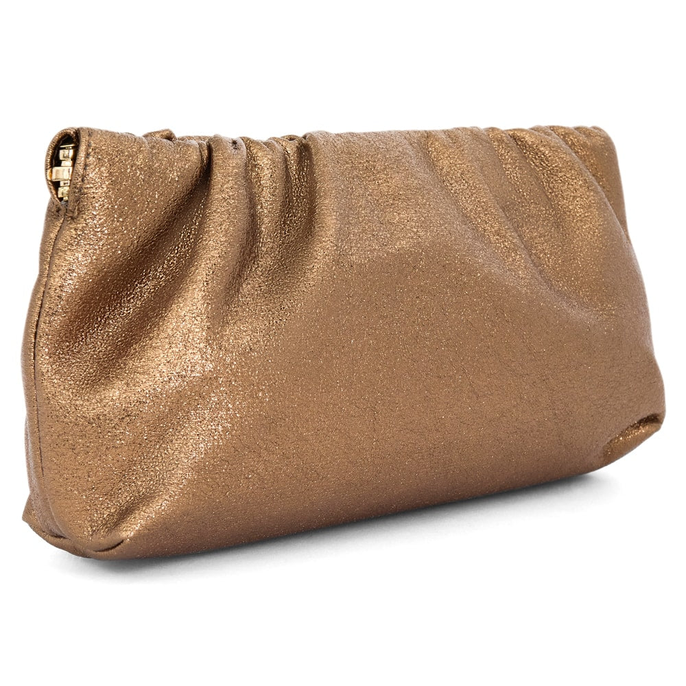 Thea Evening Bag in Bronze Fabric