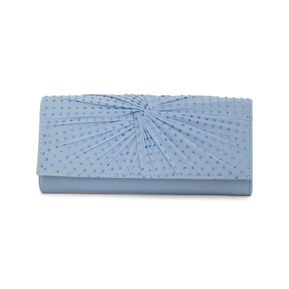 Unique Evening Bag in Icy Blue Crystal