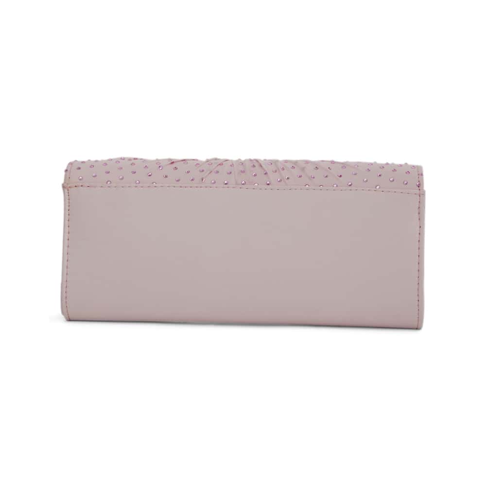 Unique Evening Bag in Icy Pink Crystal