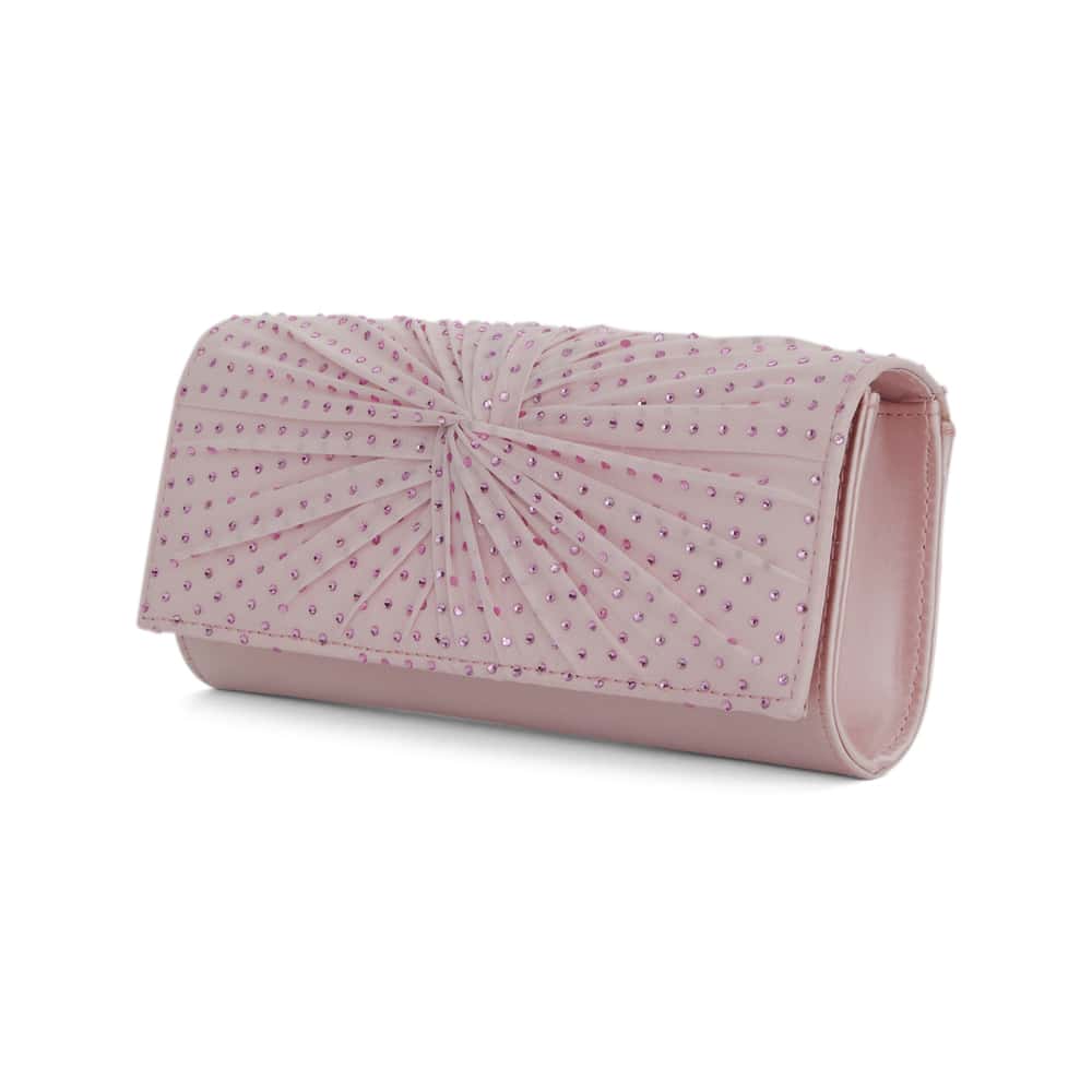 Unique Evening Bag in Icy Pink Crystal