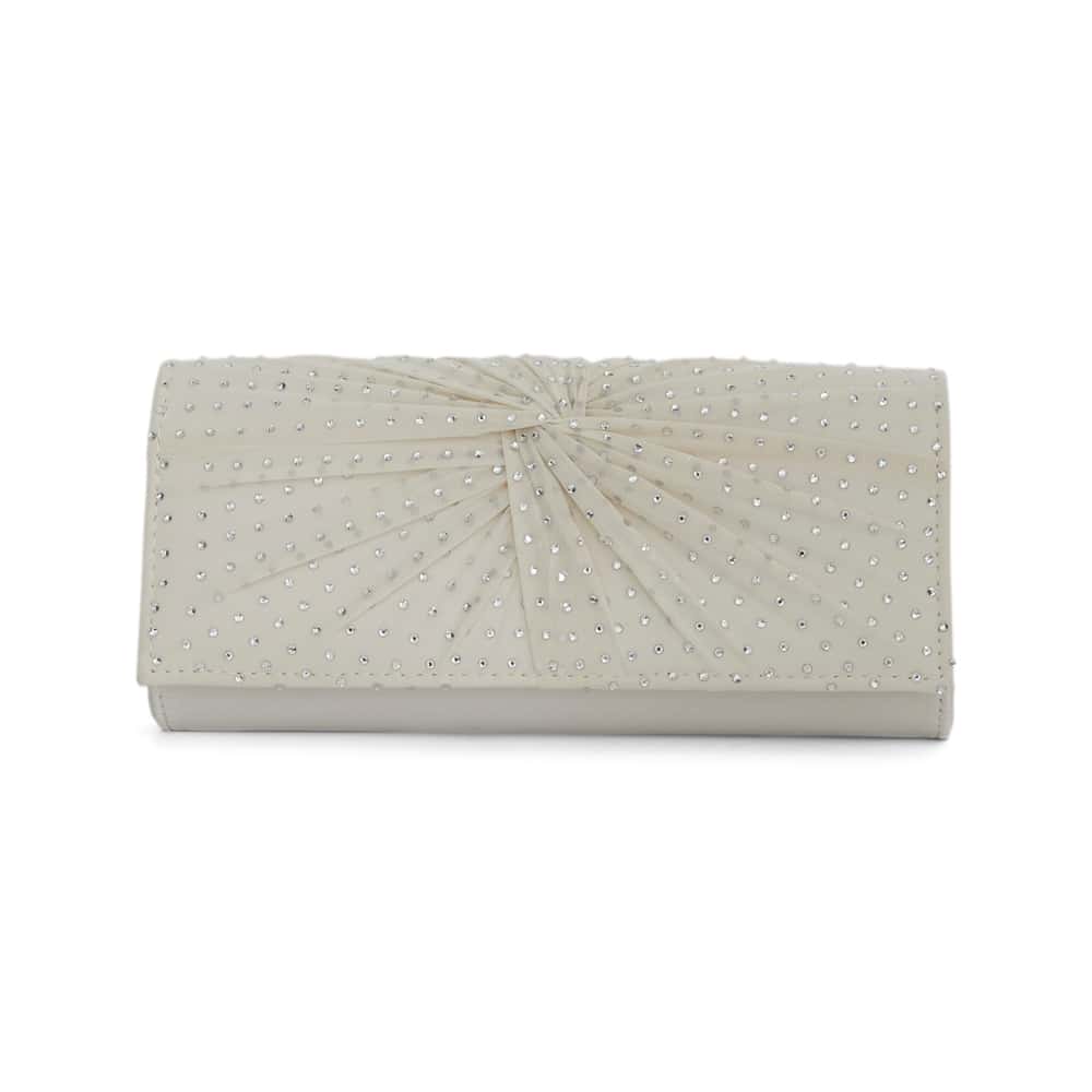 Unique Evening Bag in Ivory Crystal