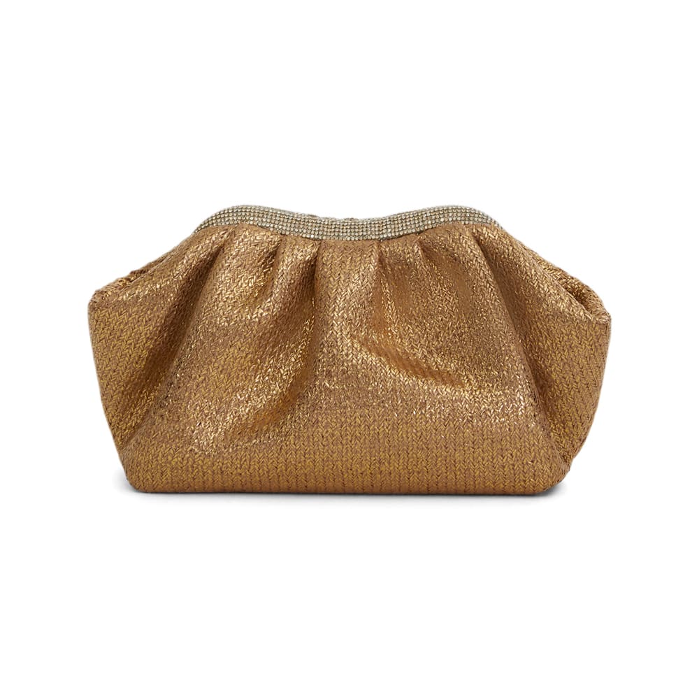 Zayla Evening Bag in Gold Metallic