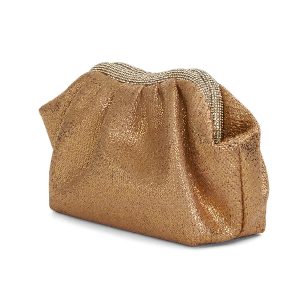Zayla Evening Bag in Gold Metallic