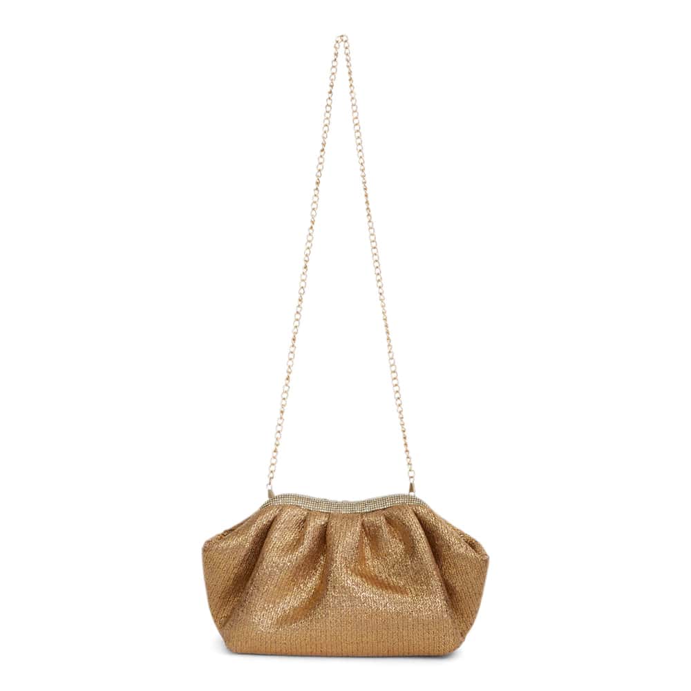 Zayla Evening Bag in Gold Metallic