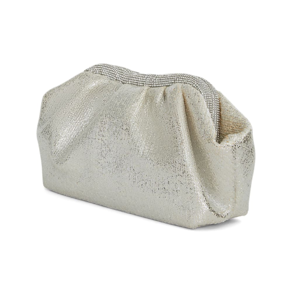 Zayla Evening Bag in Silver Metallic