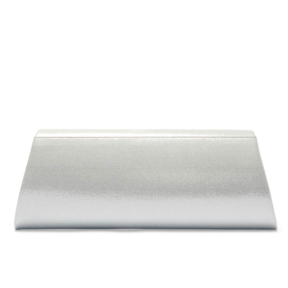 Zoey Clutch in True Silver Metallic Sparkle
