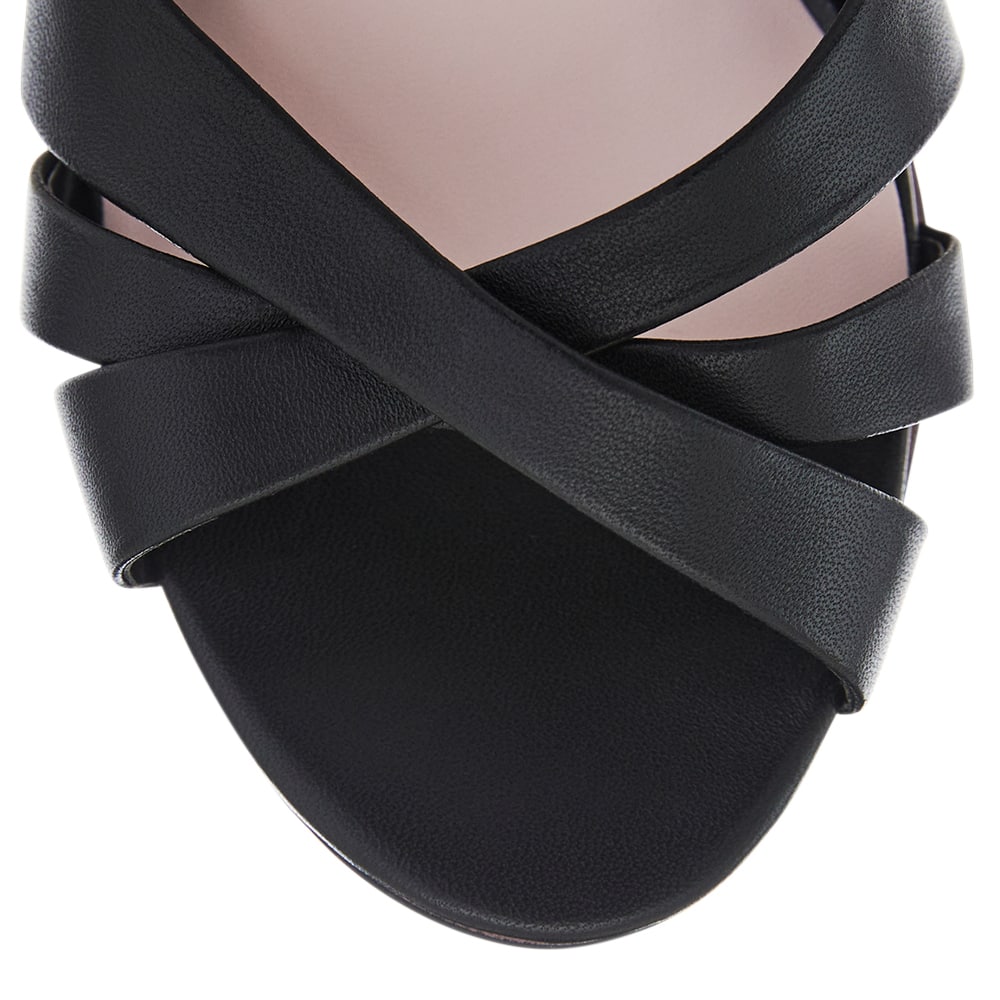 Audrey Heel in Black Leather