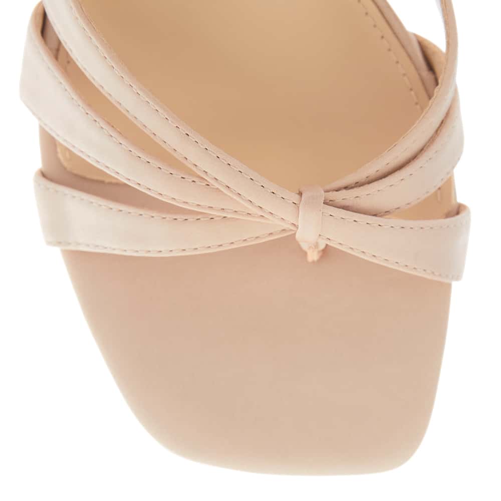 Bea Heel in Champagne Satin