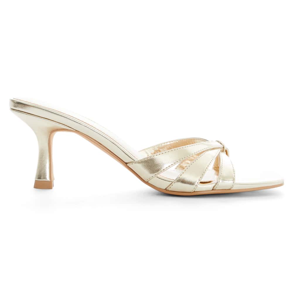 Bea Heel in Gold Metallic