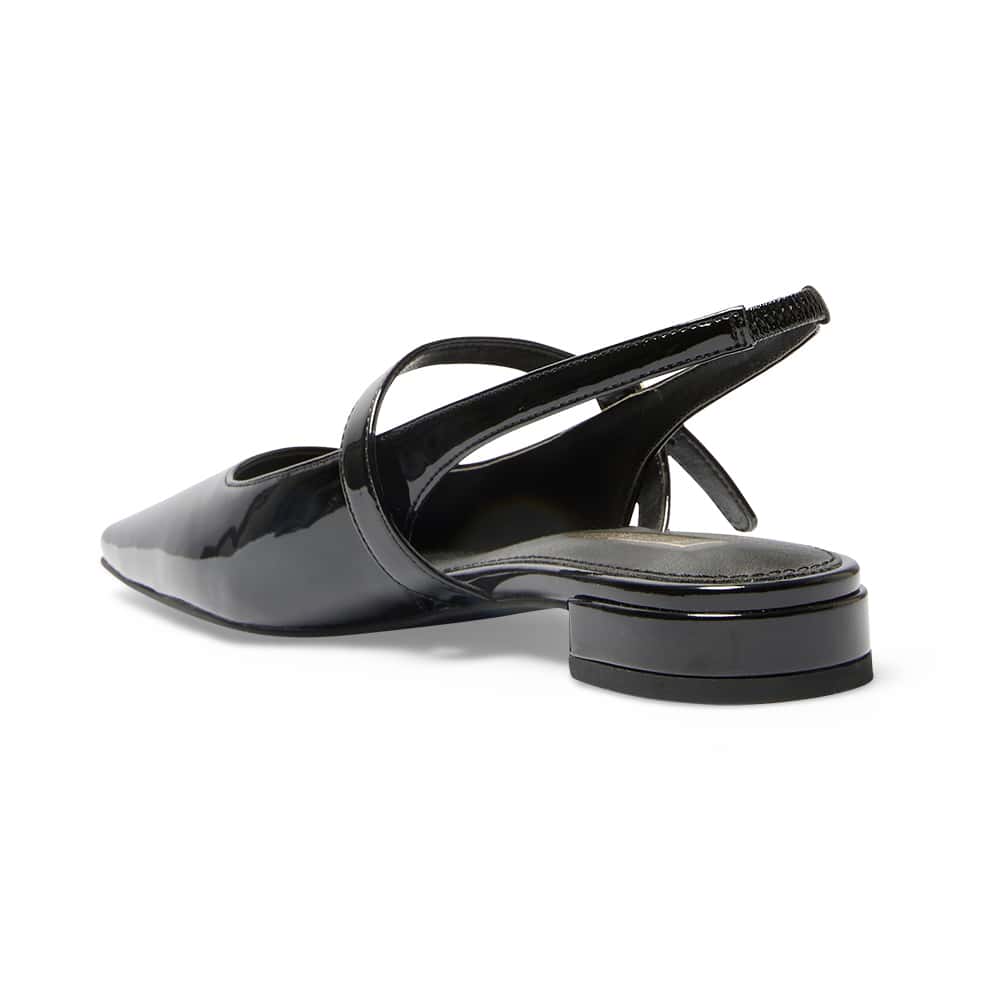 Bianca Ballet Flat in Black Patent