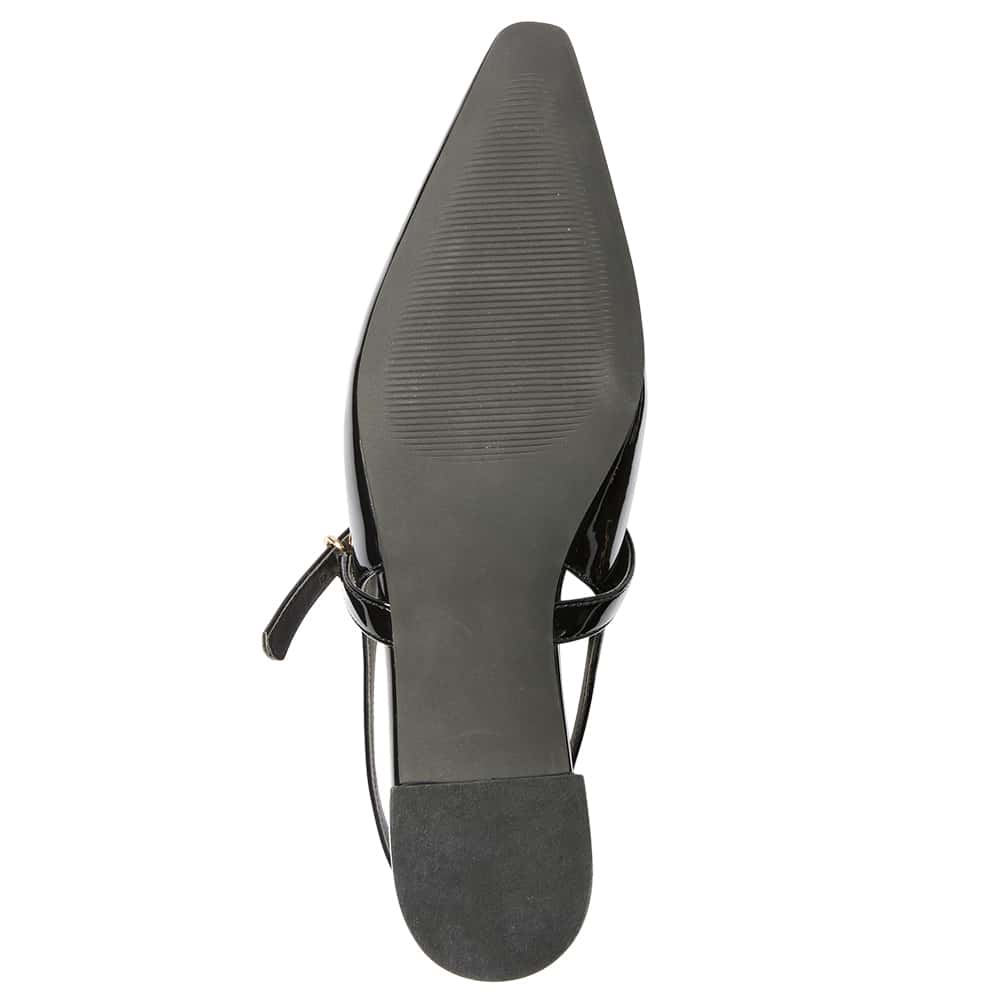 Bianca Ballet Flat in Black Patent