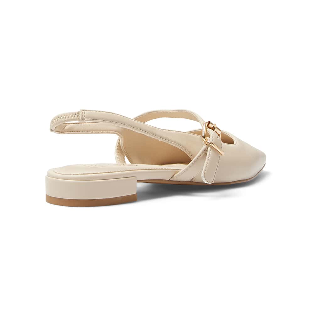 Bianca Ballet Flat in Nude Smooth