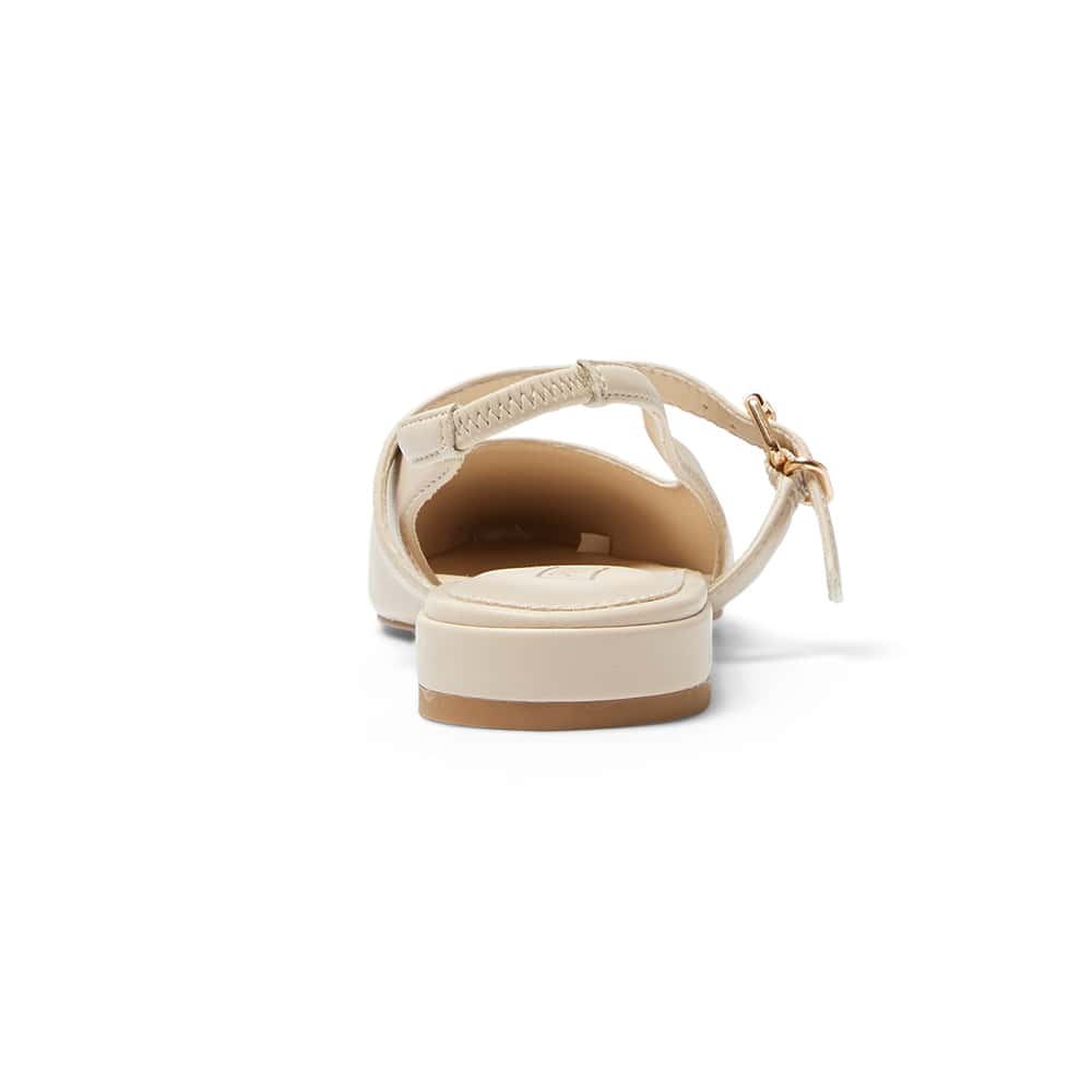 Bianca Ballet Flat in Nude Smooth