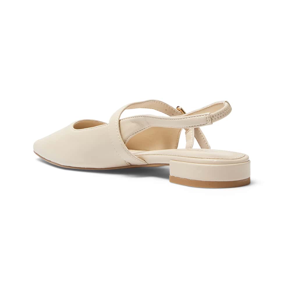Bianca Ballet Flat in Nude Smooth
