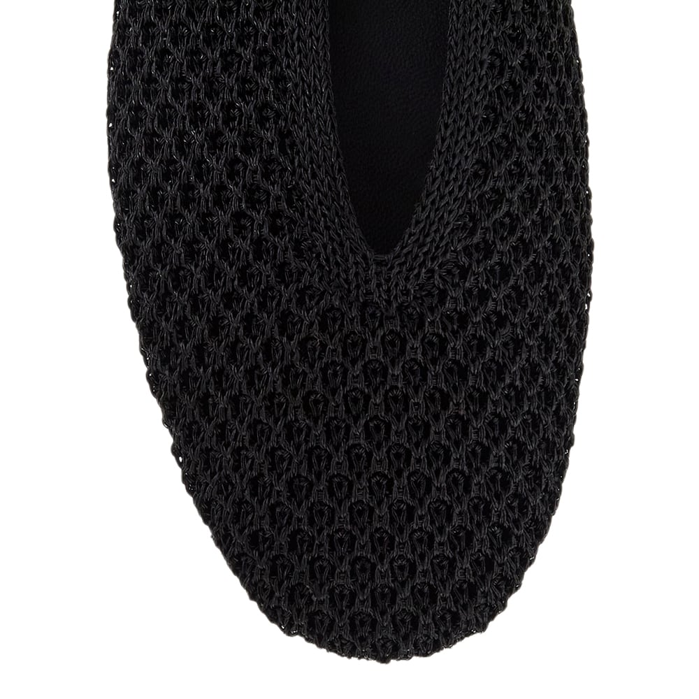 Cherie Ballet Flat in Black Weave