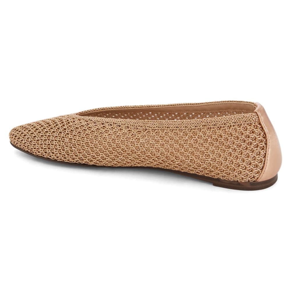 Cherie Flat in Gold Weave