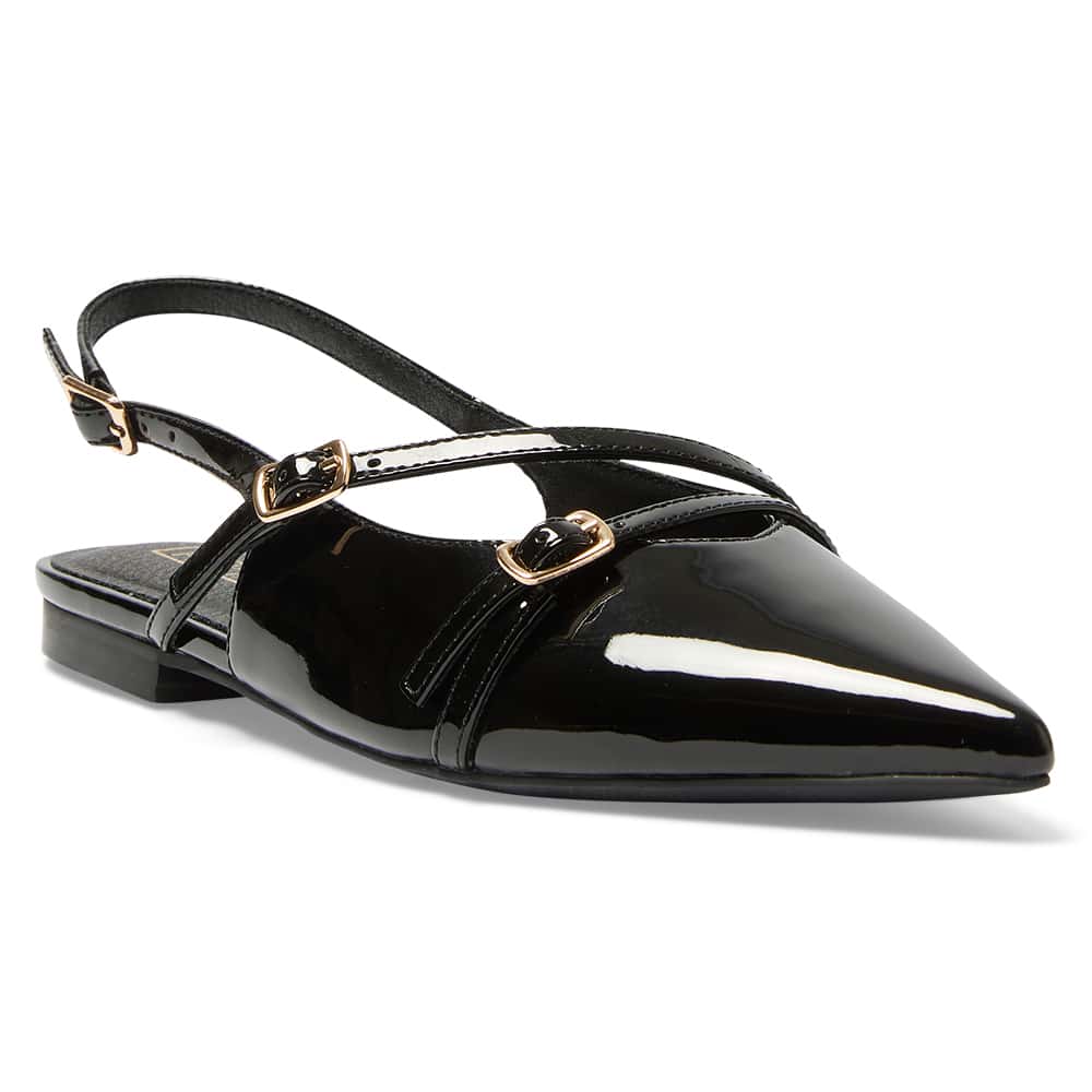 Inherit Ballet Flat in Black Patent