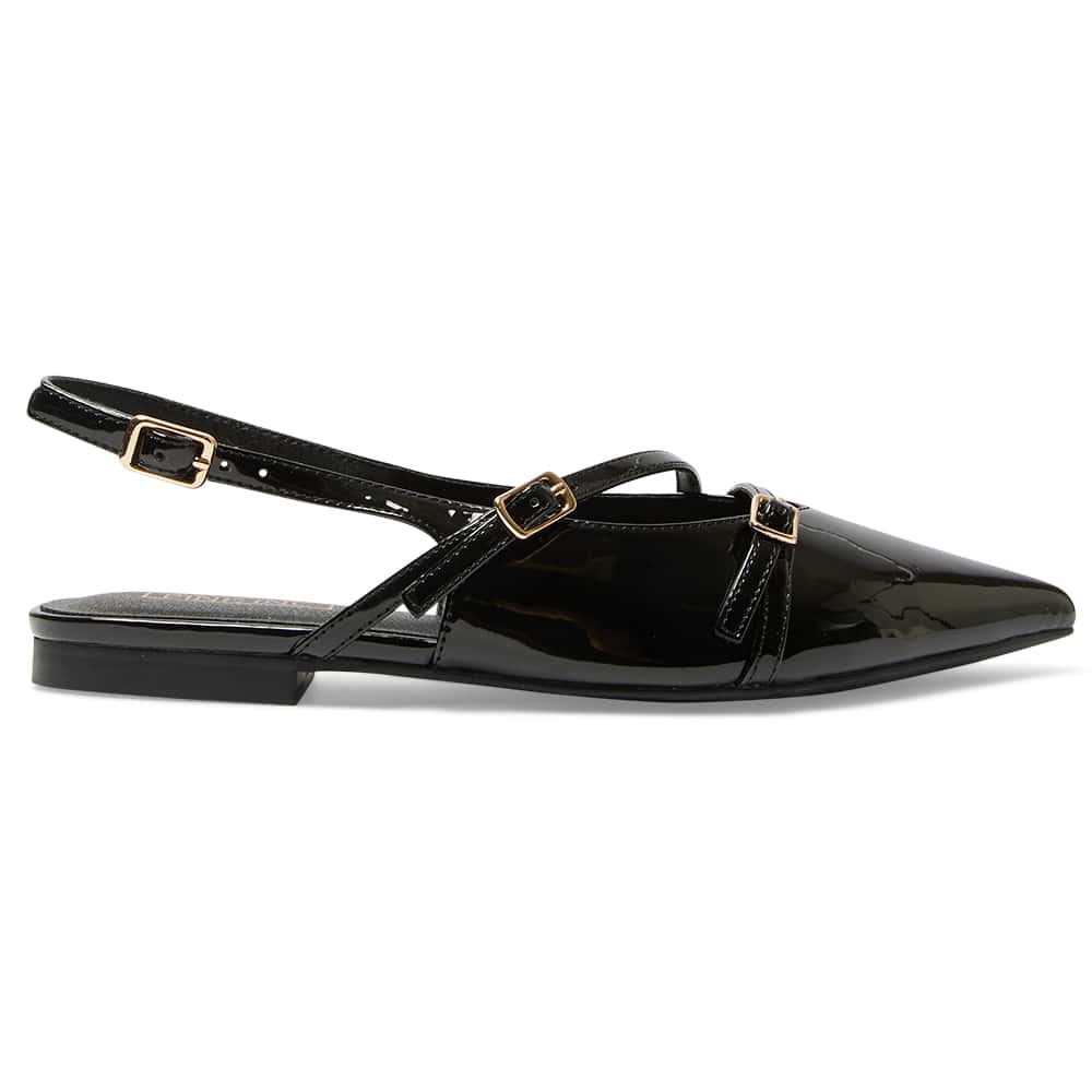 Inherit Ballet Flat in Black Patent
