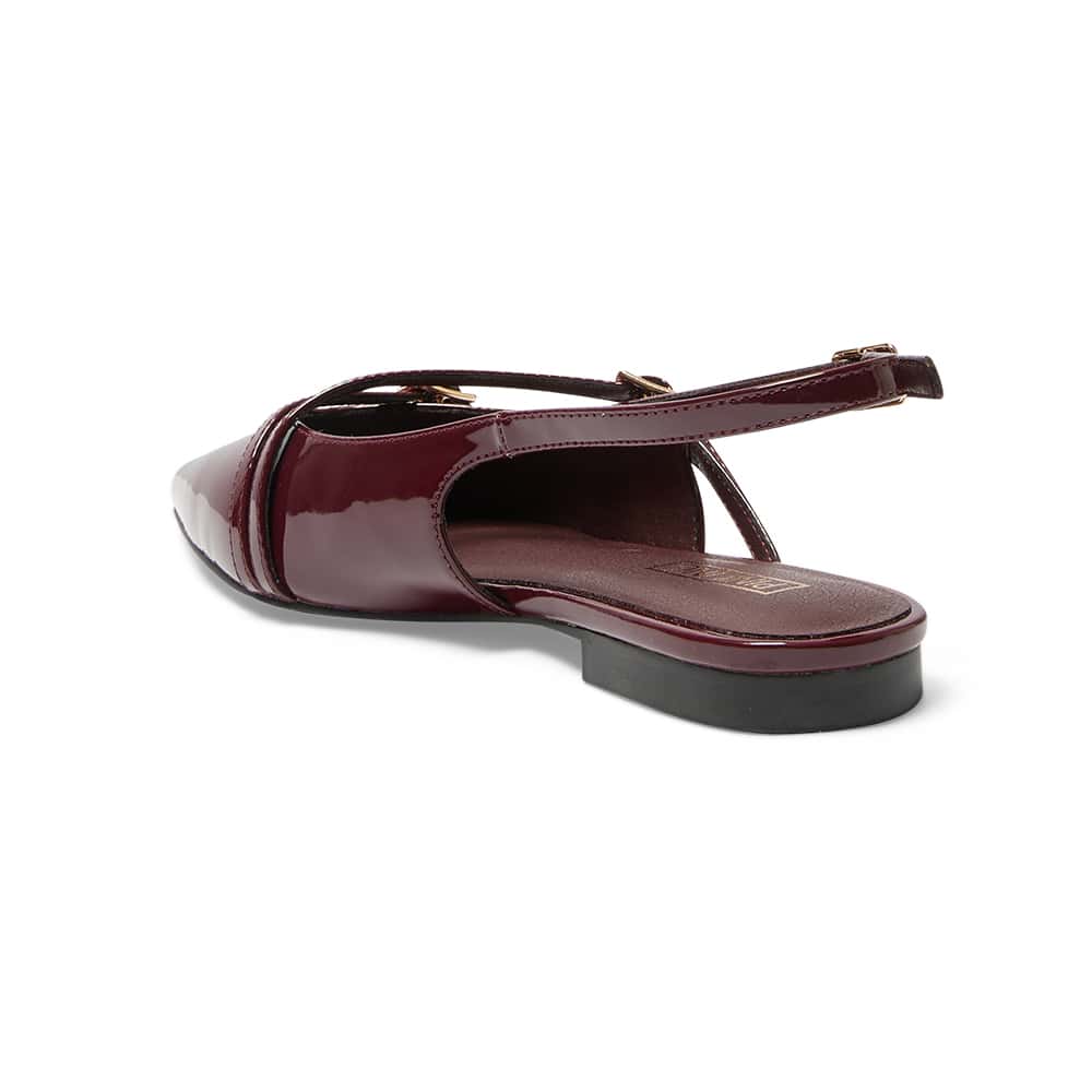 Inherit Ballet Flat in Wine Patent