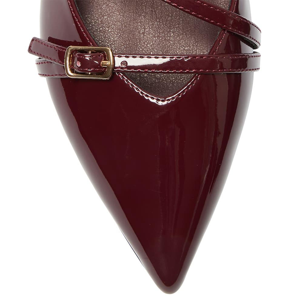 Inherit Ballet Flat in Wine Patent