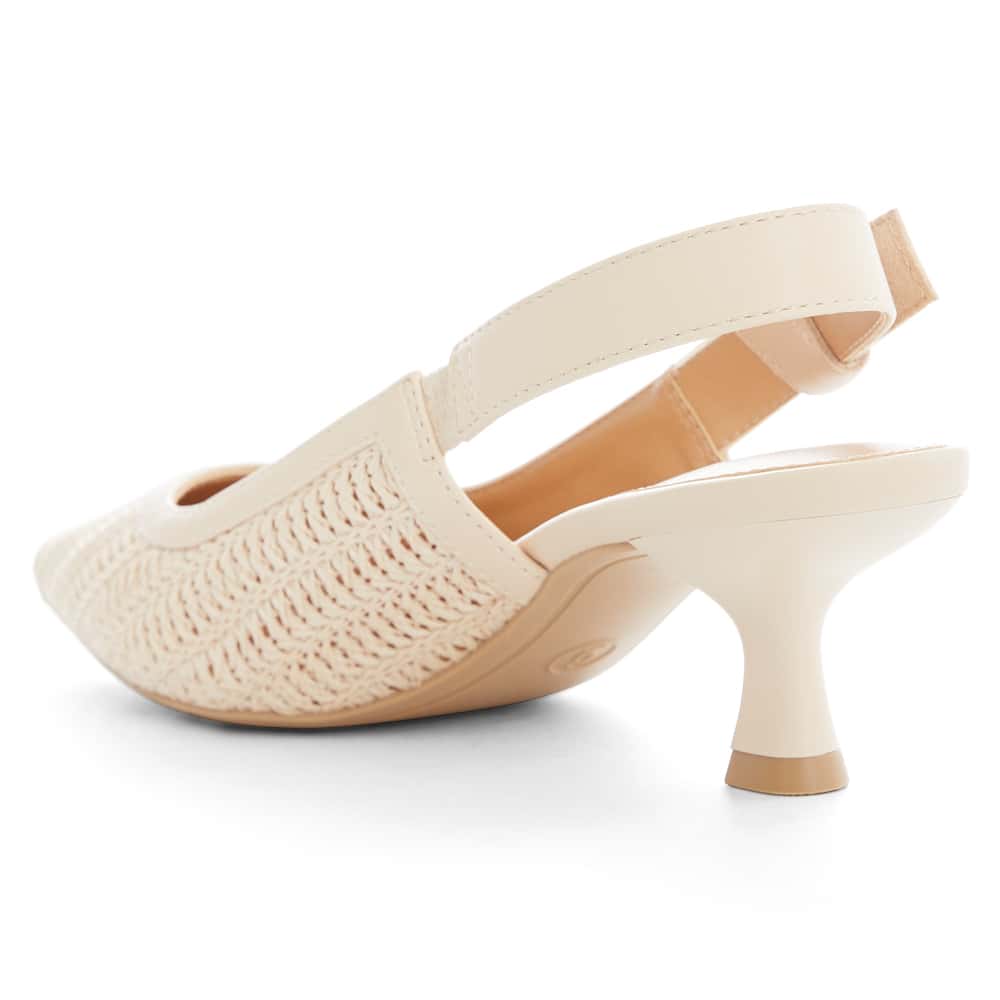 Olivia Heel in Natural Raffia