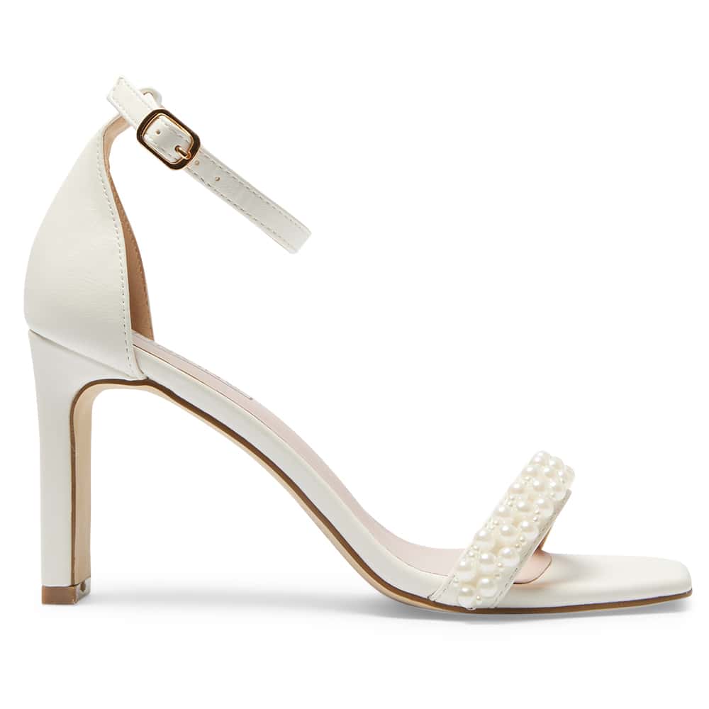 Sassy Heel in Ivory Smooth