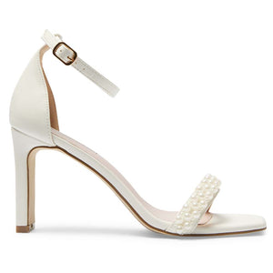 Pink Inc Sassy Heel in Ivory Smooth
