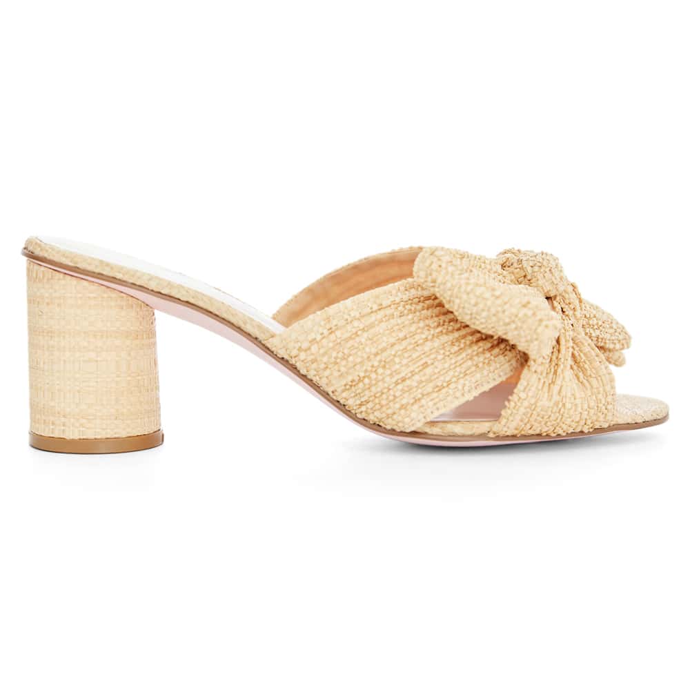 Surge Heel in Natural Raffia
