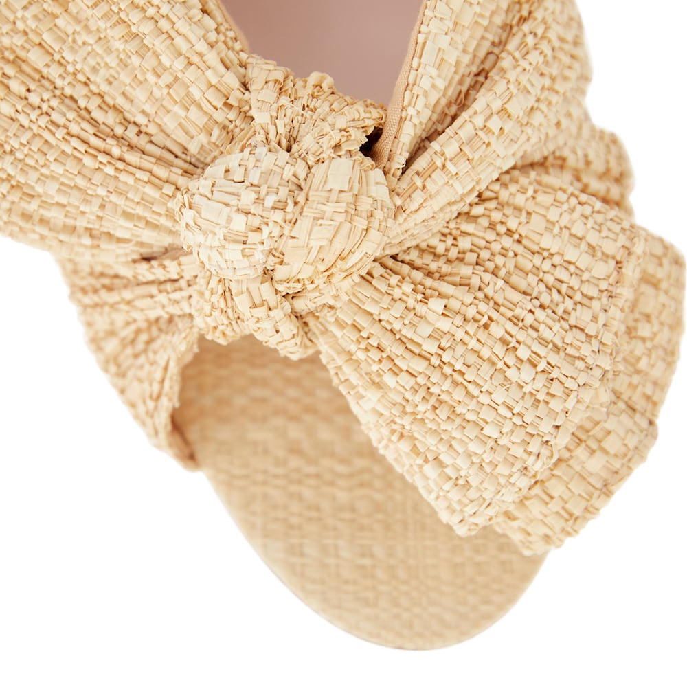 Surge Heel in Natural Raffia