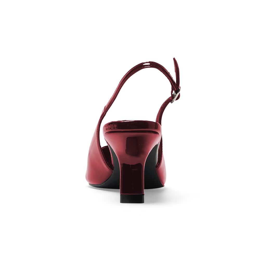 Abella Heel in Cherry Patent
