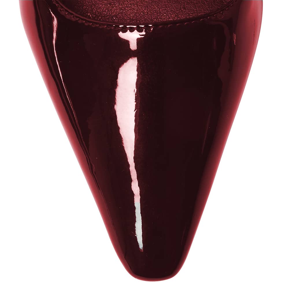 Abella Heel in Cherry Patent