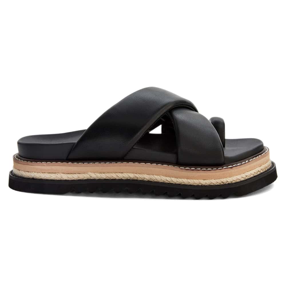 Aimee Slide in Black Smooth