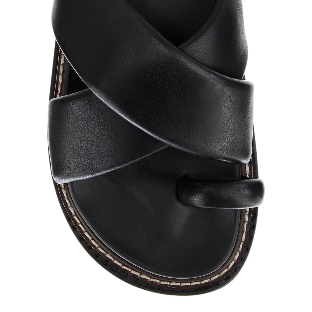 Aimee Slide in Black Smooth