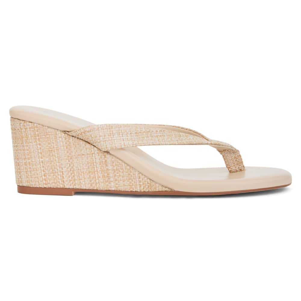 Alana Heel in Natural Raffia Raffia
