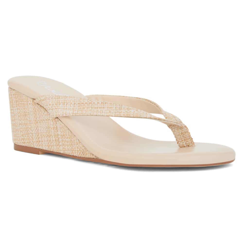 Alana Heel in Natural Raffia Raffia