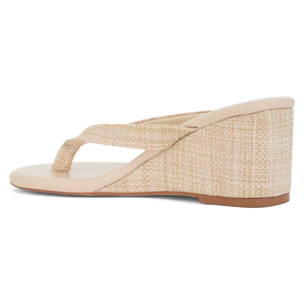 Alana Heel in Natural Raffia Raffia
