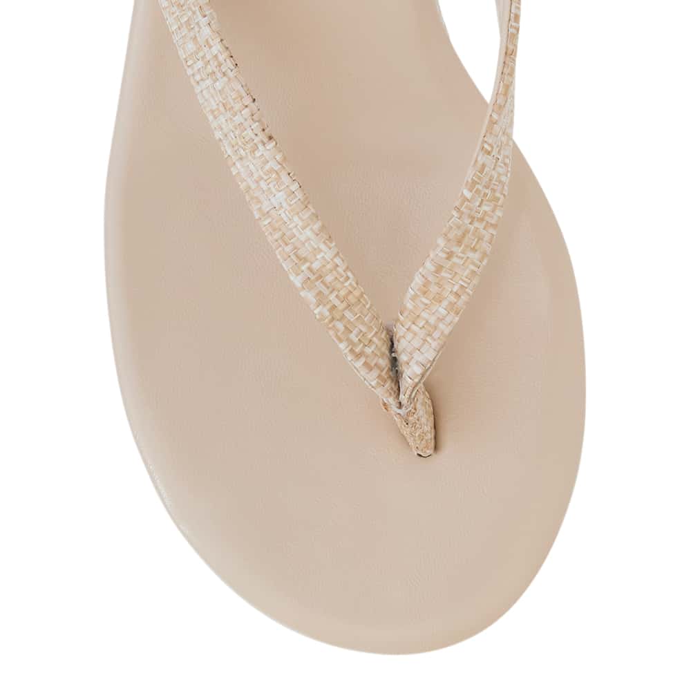 Alana Heel in Natural Raffia Raffia