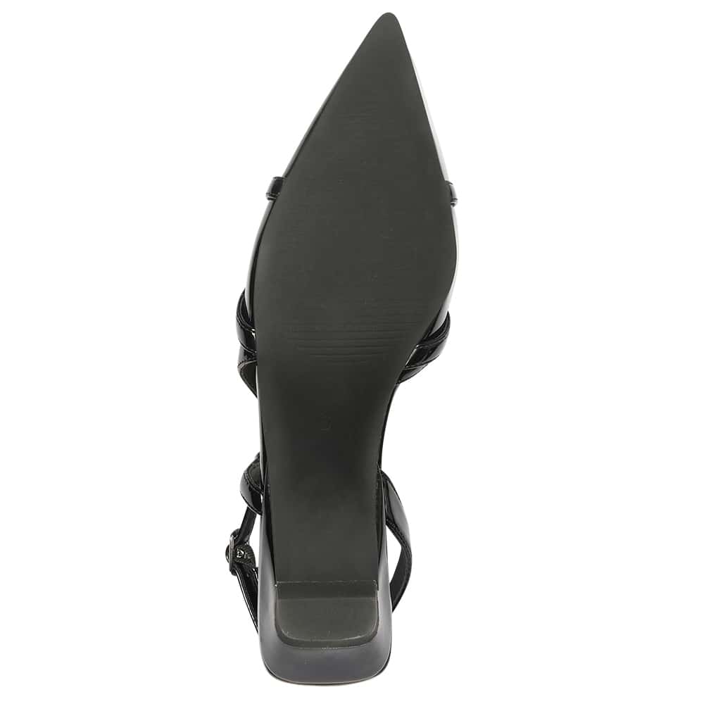 Amelia Ballet Flat in Black Patent