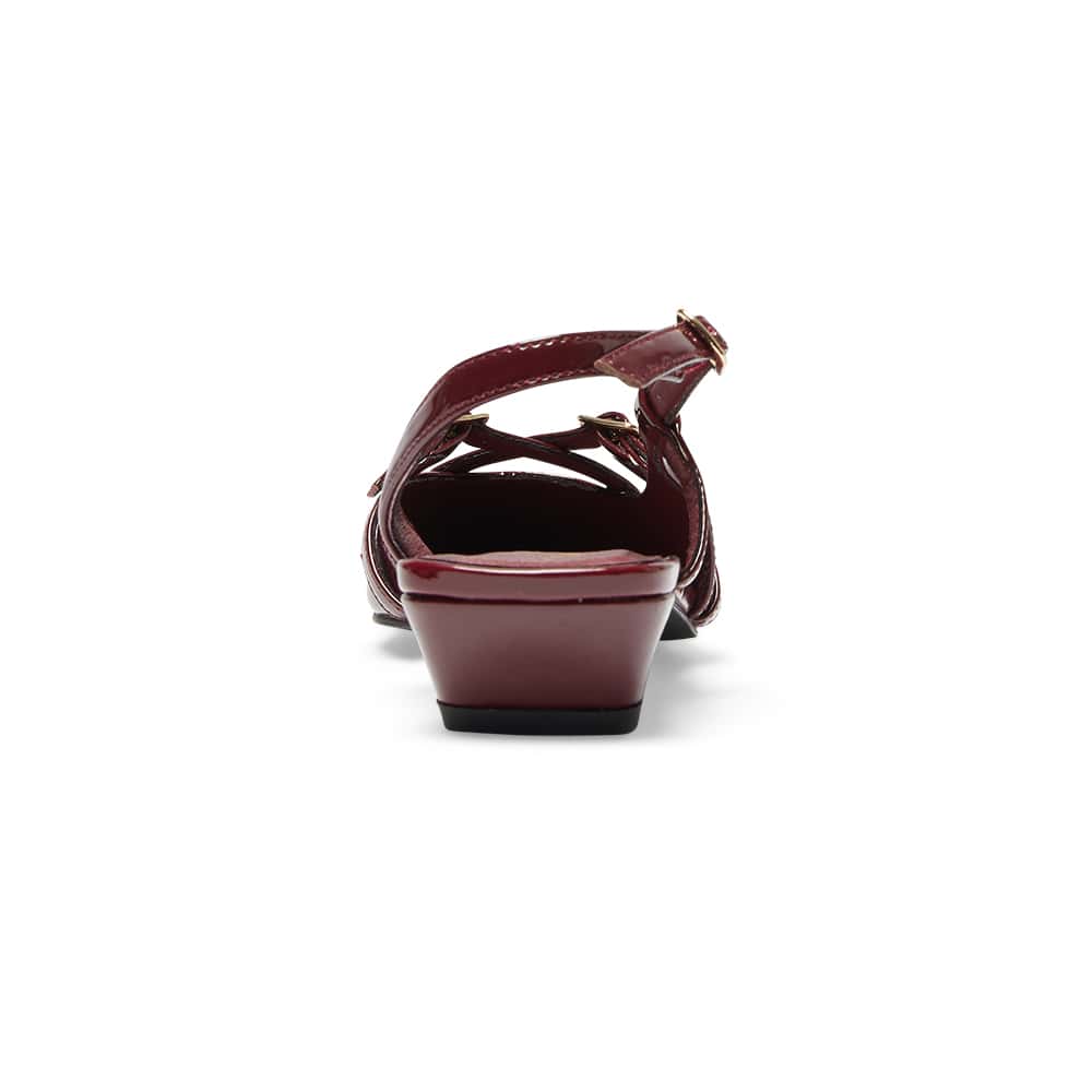 Amelia Ballet Flat in Cherry Patent