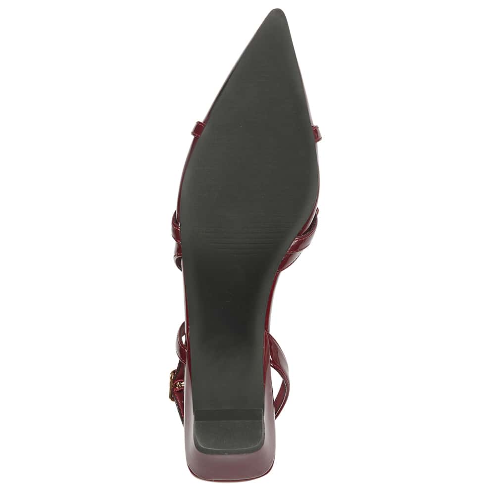 Amelia Ballet Flat in Cherry Patent