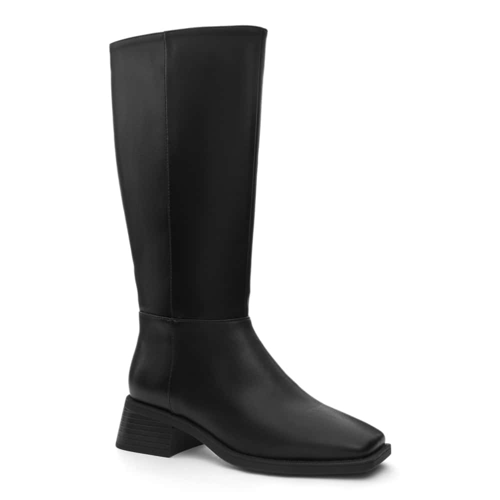 Arden Boot in Black Smooth