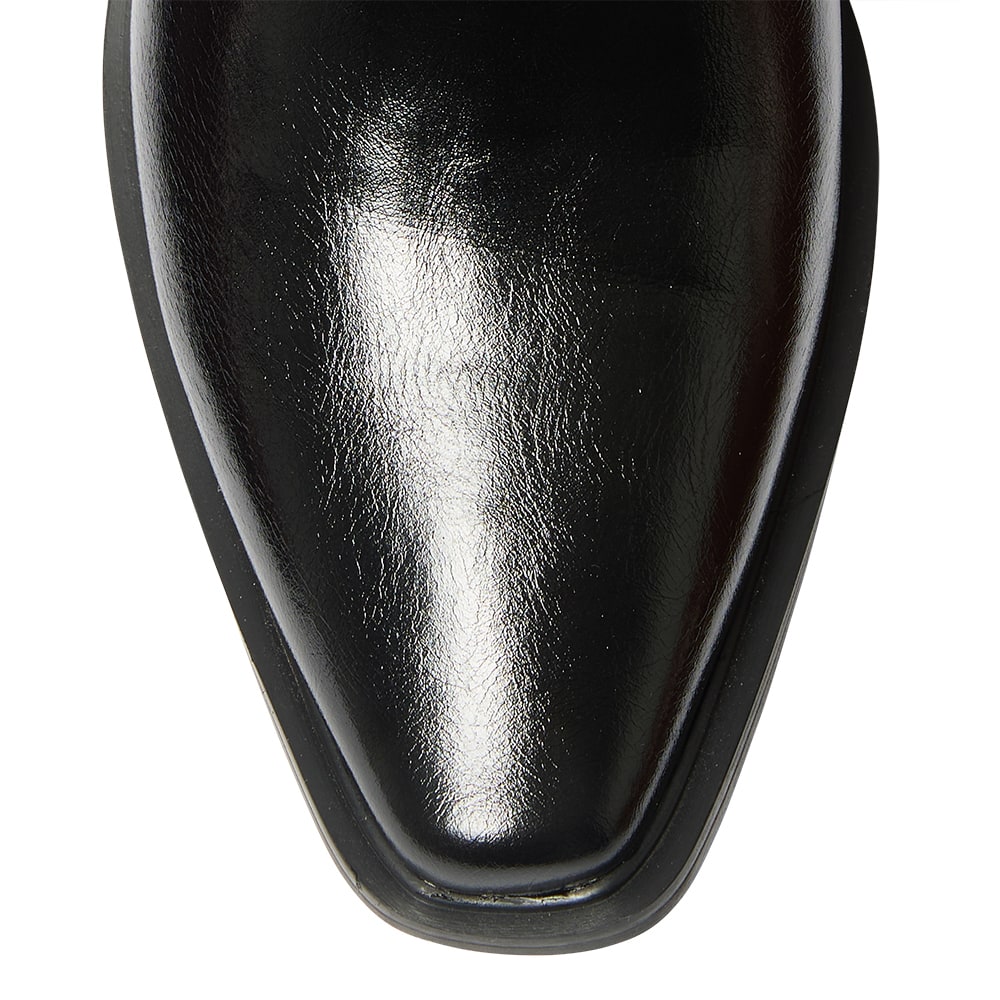 Arizona Boot in Black Crinkle Patent