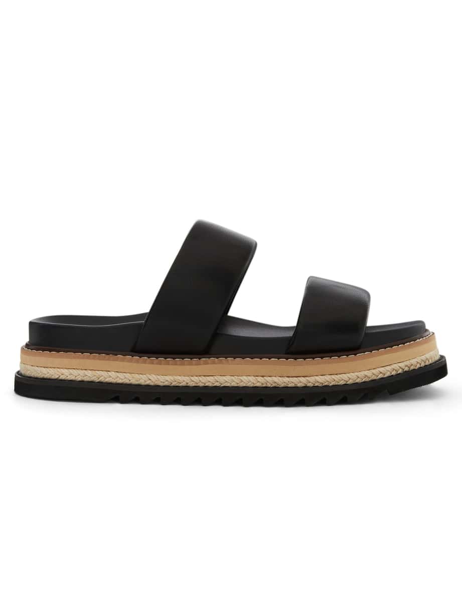 Azalea Sandal in Black Smooth