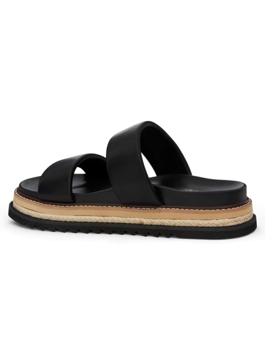 Azalea Sandal in Black Smooth