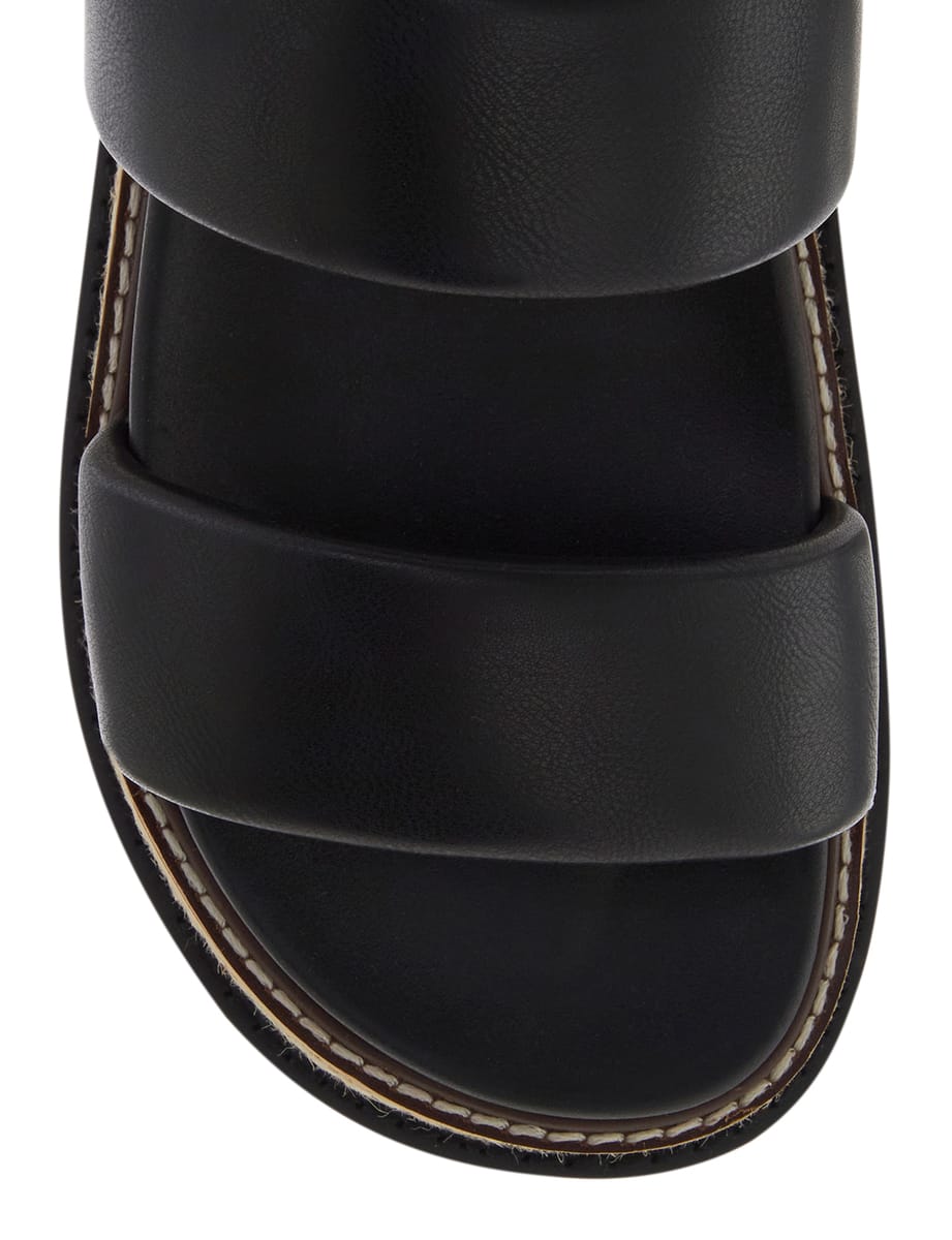 Azalea Sandal in Black Smooth