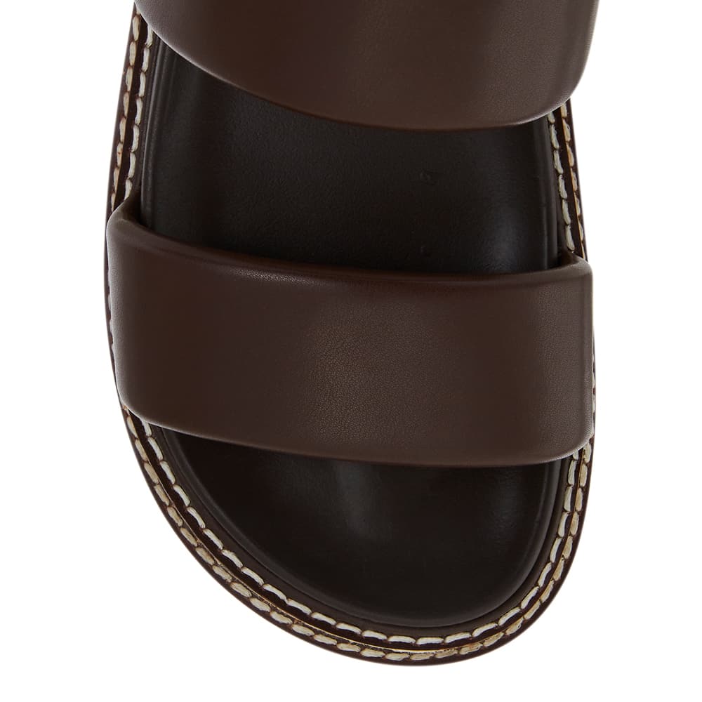 Azalea Sandal in Chocolate Smooth