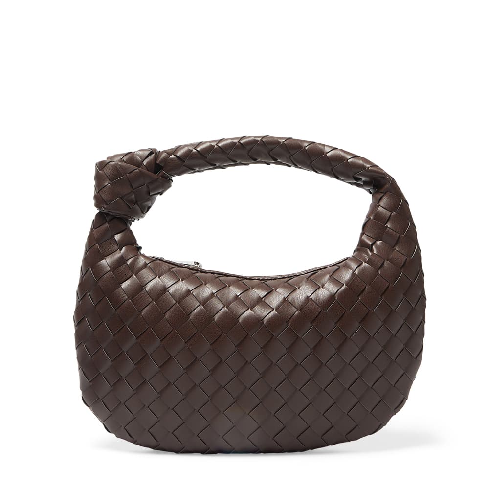 Bazz Handbag in Chocolate Weave