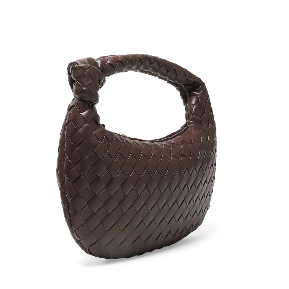 Bazz Handbag in Chocolate Weave