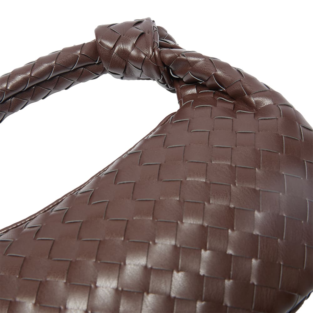 Bazz Handbag in Chocolate Weave